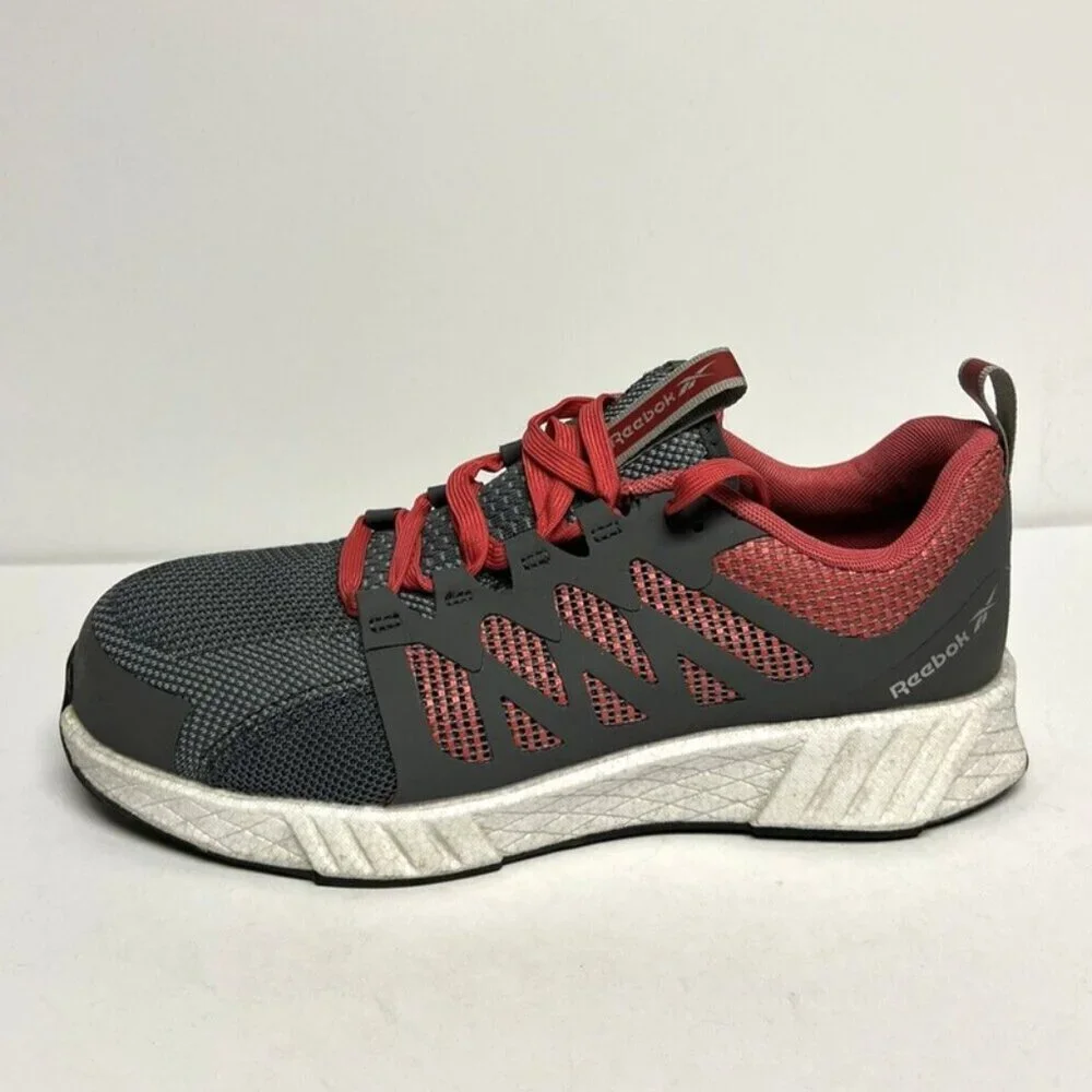 Reebok Womens Fusion Flexweave Work Sneaker Gray Size 10 M
